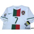 Photo3: Portugal 2010 Away Authentic Shirt #7 Ronaldo w/tags (3)