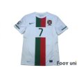 Photo1: Portugal 2010 Away Authentic Shirt #7 Ronaldo w/tags (1)