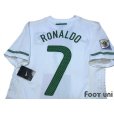 Photo4: Portugal 2010 Away Authentic Shirt #7 Ronaldo w/tags (4)