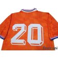 Photo3: Netherlands Euro 1992 Home Shirt #20 (3)