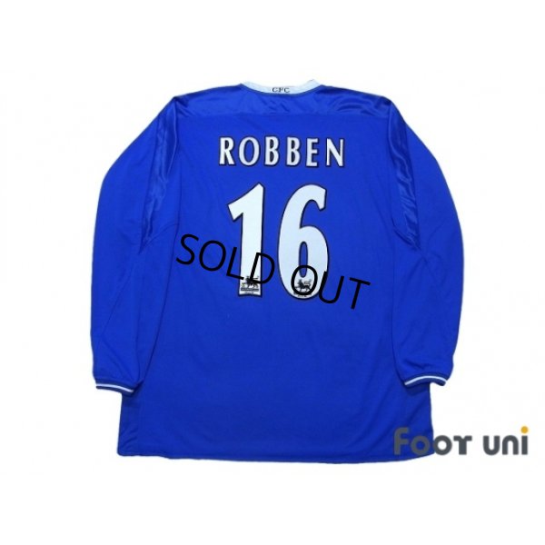 Photo2: Chelsea 2003-2005 Home Long Sleeve Shirt #16 Robben