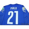 Photo4: Italy 2014 Home Long Sleeve Shirt #21 Pirlo w/tags (4)