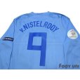 Photo4: Netherlands 2008 Away Authentic Long Sleeve Shirt #9 v. Nistelrooy UEFA Euro Qualifiers 2008 Patch/Badge w/tags