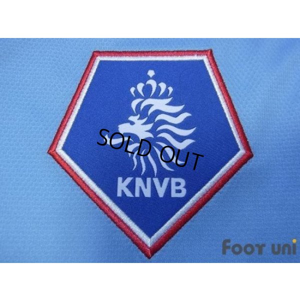Photo6: Netherlands 2008 Away Authentic Long Sleeve Shirt #9 v. Nistelrooy UEFA Euro Qualifiers 2008 Patch/Badge w/tags