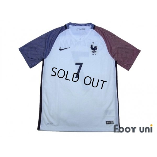 Photo1: France 2016 Away Shirt #7 Griezmann w/tags