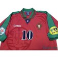 Photo3: Portugal Euro 1996 Home Shirt #10 Rui Costa UEFA Euro 1996 Patch/Badge UEFA Fair Play Patch/Badge (3)