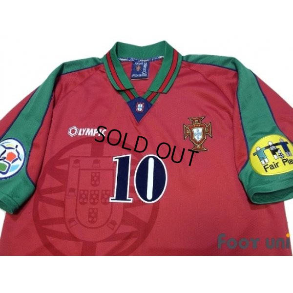 Photo3: Portugal Euro 1996 Home Shirt #10 Rui Costa UEFA Euro 1996 Patch/Badge UEFA Fair Play Patch/Badge