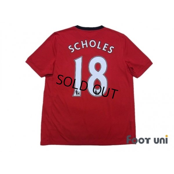 Photo2: Manchester United 2009-2010 Home Shirt #18 Scholes FIFA World Champions 2008 Patch/Badge