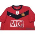 Photo3: Manchester United 2009-2010 Home Shirt #18 Scholes FIFA World Champions 2008 Patch/Badge