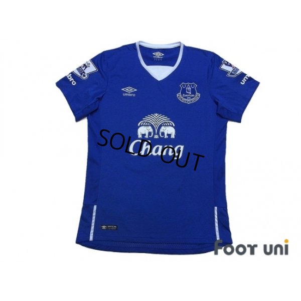 Photo1: Everton 2015-2016 Home Shirt #11 Mirallas BARCLAYS PREMIER LEAGUE Patch/Badge