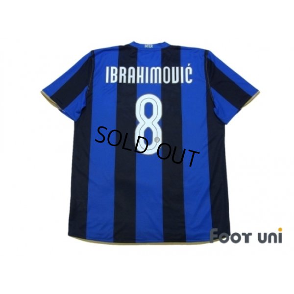 Photo2: Inter Milan 2008-2009 Home Shirt #8 Ibrahimović Scudetto Patch/Badge