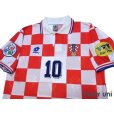 Photo3: Croatia 1996 Home Shirt #10 Boban UEFA Euro 1996 Patch/Badge UEFA Fair Play Patch/Badge (3)