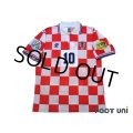 Croatia 1996 Home Shirt #10 Boban UEFA Euro 1996 Patch/Badge UEFA Fair Play Patch/Badge