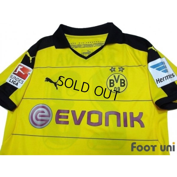 Photo3: Borussia Dortmund 2015-2016 Home Shirt #23 Kagawa Bundesliga Patch/Badge
