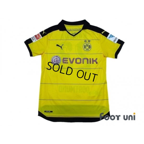 Photo1: Borussia Dortmund 2015-2016 Home Shirt #23 Kagawa Bundesliga Patch/Badge