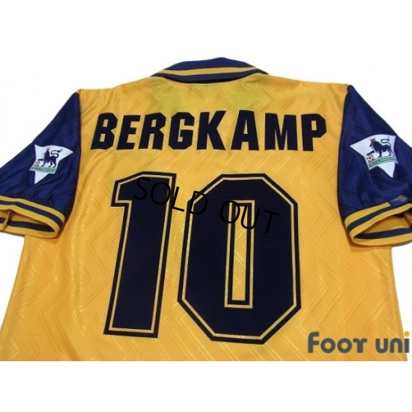 Photo4: Arsenal 1996-1997 Away Shirt #10 Bergkamp The F.A. Premier League Patch/Badge