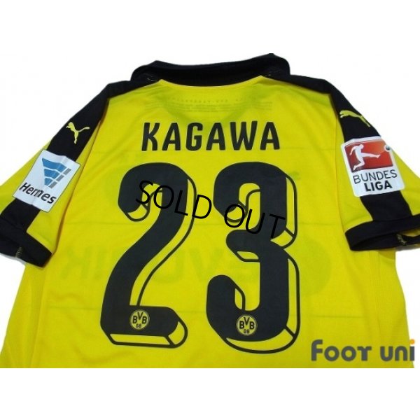 Photo4: Borussia Dortmund 2015-2016 Home Shirt #23 Kagawa Bundesliga Patch/Badge
