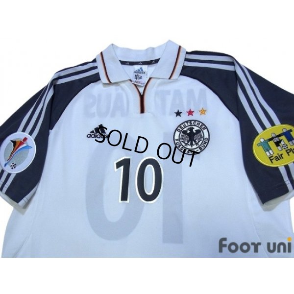 Photo3: Germany Euro 2000 Home Shirt #10 Matthaus UEFA Euro 2000 Patch/Badge