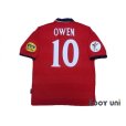 Photo2: England 2000 Away Shrit #10 Owen UEFA Euro 2000 Patch/Badge UEFA Fair Play Patch/Badge (2)