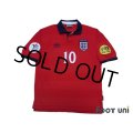 England 2000 Away Shrit #10 Owen UEFA Euro 2000 Patch/Badge UEFA Fair Play Patch/Badge