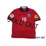 England 2000 Away Shrit #10 Owen UEFA Euro 2000 Patch/Badge UEFA Fair Play Patch/Badge