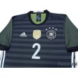 Photo3: Germany 2016 Away Reversible Shirt #2 Mustafi FIFA World Champions 2014 Patch/Badge