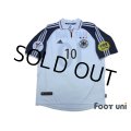 Germany Euro 2000 Home Shirt #10 Matthaus UEFA Euro 2000 Patch/Badge