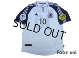 Germany Euro 2000 Home Shirt #10 Matthaus UEFA Euro 2000 Patch/Badge