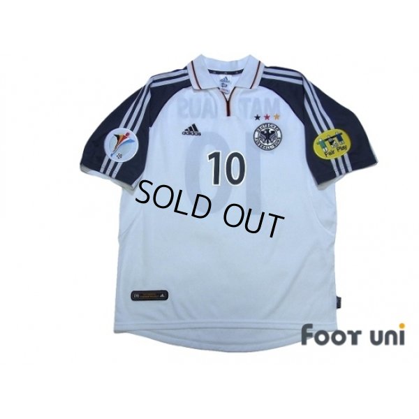 Photo1: Germany Euro 2000 Home Shirt #10 Matthaus UEFA Euro 2000 Patch/Badge