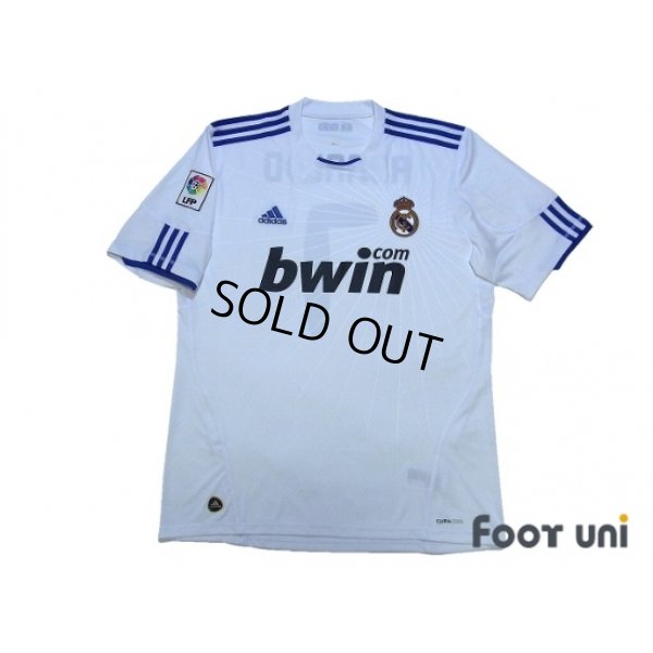 Photo1: Real Madrid 2010-2011 Home Shirt #7 Ronaldo LFP Patch/Badge