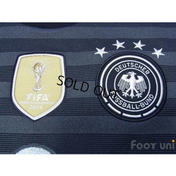 Photo6: Germany 2016 Away Reversible Shirt #2 Mustafi FIFA World Champions 2014 Patch/Badge