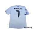 Photo2: Real Madrid 2010-2011 Home Shirt #7 Ronaldo LFP Patch/Badge (2)