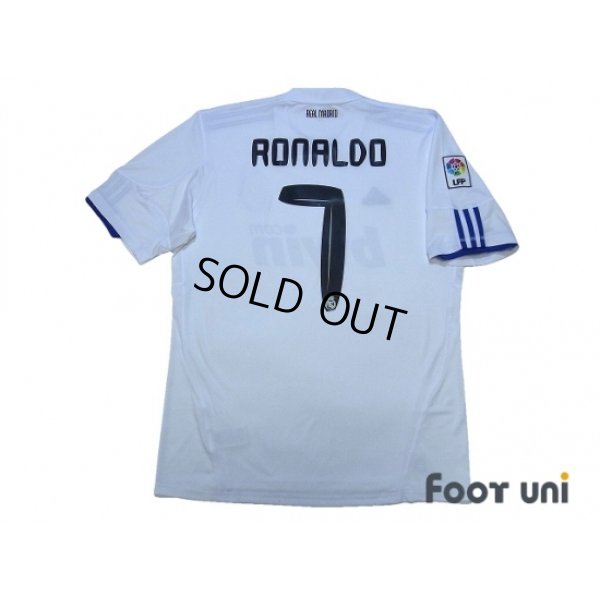 Photo2: Real Madrid 2010-2011 Home Shirt #7 Ronaldo LFP Patch/Badge