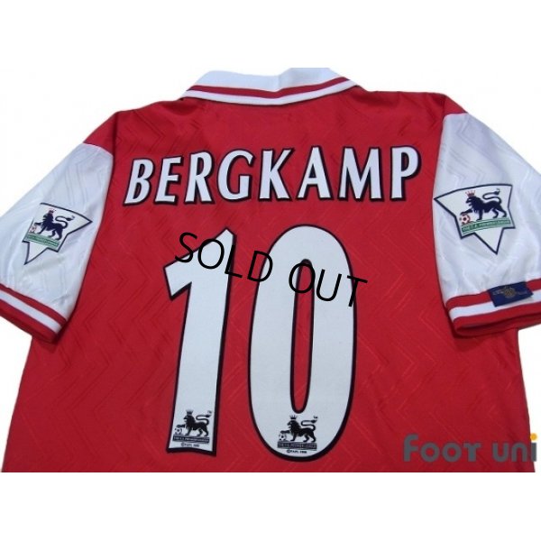 Photo4: Arsenal 1996-1998 Home Shirt #10 Bergkamp The F.A. Premier League Patch/Badge