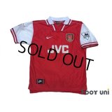 Arsenal 1996-1998 Home Shirt #10 Bergkamp The F.A. Premier League Patch/Badge