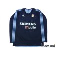 Photo1: Real Madrid 2003-2004 Away Authentic L/S Shirt #5 Zidane (1)