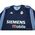 Photo3: Real Madrid 2003-2004 Away Authentic L/S Shirt #5 Zidane (3)