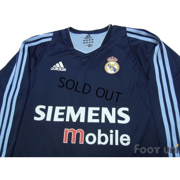 Photo3: Real Madrid 2003-2004 Away Authentic L/S Shirt #5 Zidane