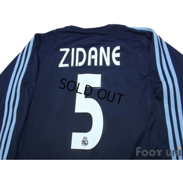 Photo4: Real Madrid 2003-2004 Away Authentic L/S Shirt #5 Zidane