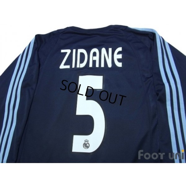 Photo4: Real Madrid 2003-2004 Away Authentic L/S Shirt #5 Zidane