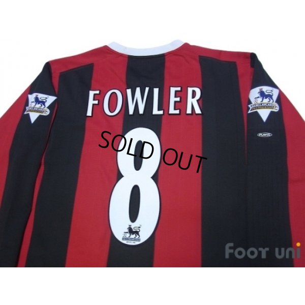 Photo4: Manchester City 2003-2005 Away Long Sleeve Shirt #8 Fowler Barclaycard Premiership Patch/Badge