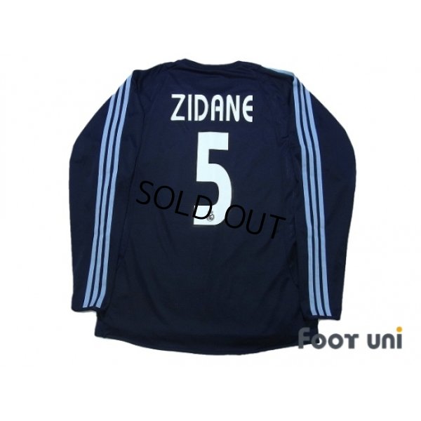 Photo2: Real Madrid 2003-2004 Away Authentic L/S Shirt #5 Zidane