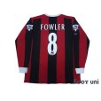 Photo2: Manchester City 2003-2005 Away Long Sleeve Shirt #8 Fowler Barclaycard Premiership Patch/Badge (2)