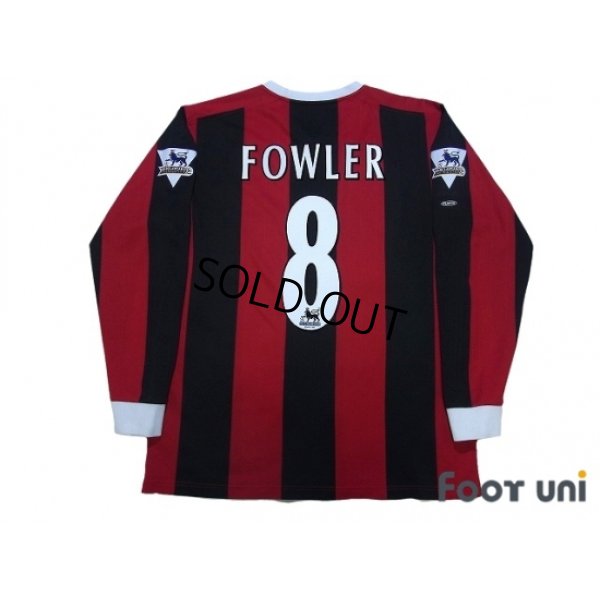 Photo2: Manchester City 2003-2005 Away Long Sleeve Shirt #8 Fowler Barclaycard Premiership Patch/Badge