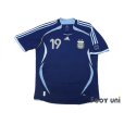 Photo1: Argentina 2006 Away Shirt #19 Messi (1)