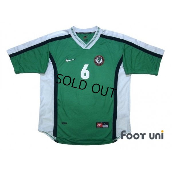 Photo1: Nigeria 1998 Home Shirt #6 West