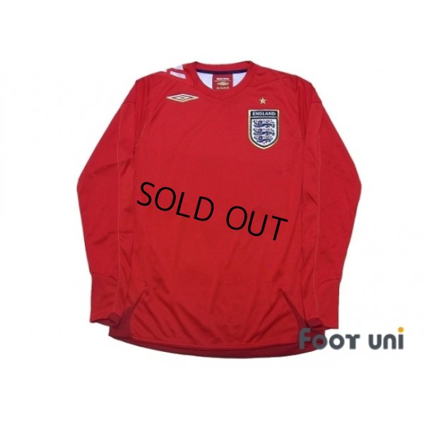 Photo1: England 2006 Away Long sleeve Shirt