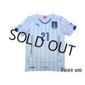 Italy 2014 Away Shirt #21 Pirlo