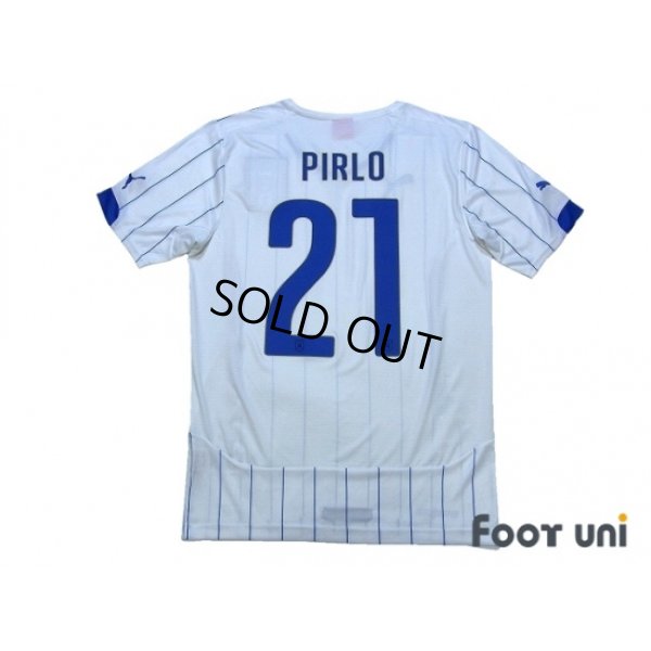 Photo2: Italy 2014 Away Shirt #21 Pirlo