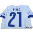 Photo4: Italy 2014 Away Shirt #21 Pirlo